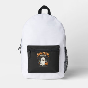 Boo Crew Forever Halloween Ghost Design_1 Printed Backpack