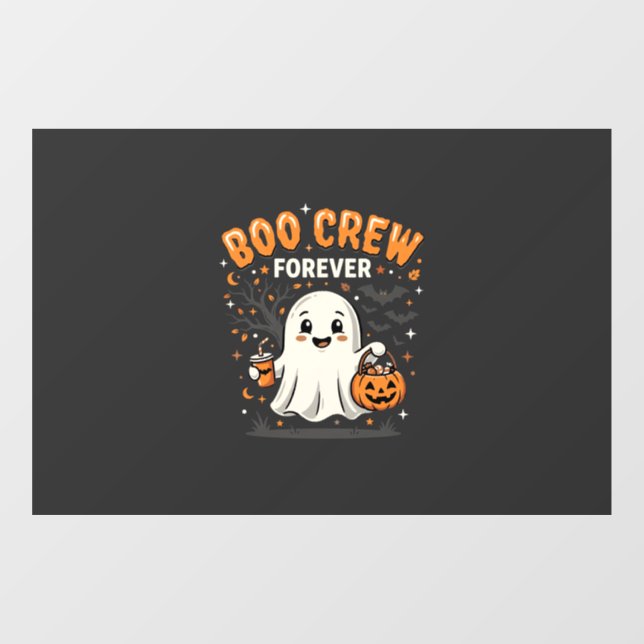 Boo Crew Forever Halloween Ghost Design_1 Window Cling (Sheet)
