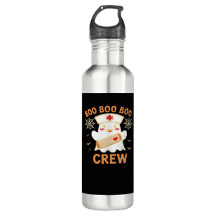 Boo Crew Funny Ghost Spooky Halloween Nurse T-Shir 710 Ml Water Bottle