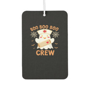 Boo Crew Funny Ghost Spooky Halloween Nurse T-Shir Air Freshener