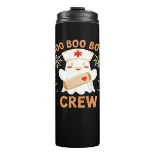 Boo Crew Funny Ghost Spooky Halloween Nurse T-Shir Thermal Tumbler