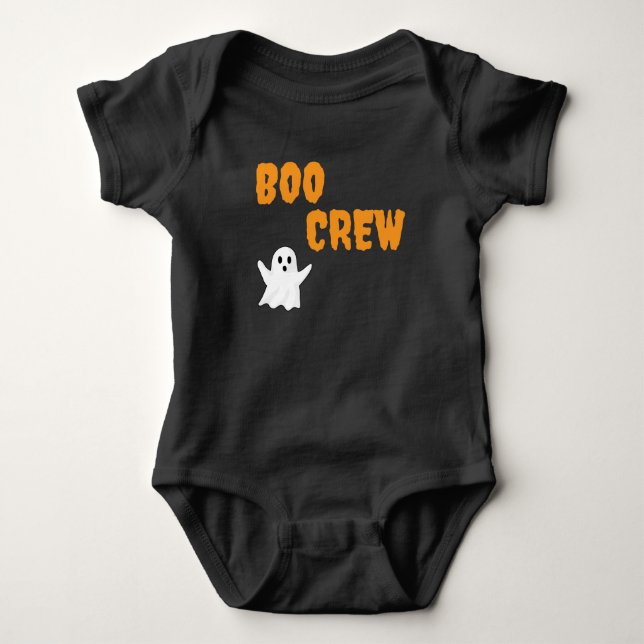 Boo Crew Ghost Baby Bodysuit (Front)