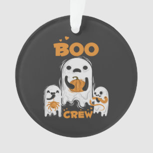 Boo Crew Ghost Halloween Acrylic Ornament