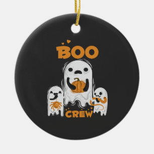 Boo Crew Ghost Halloween Ornament