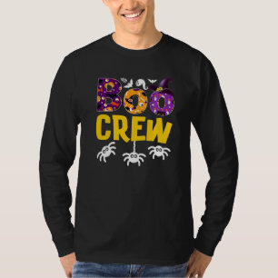 BOO CREW Ghosts Pumpkins Spiders Bats Halloween Co T-Shirt