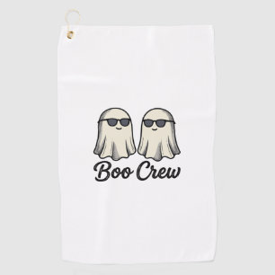 Boo Crew Ghosts Vintage Halloween Shirt Design_1 Golf Towel
