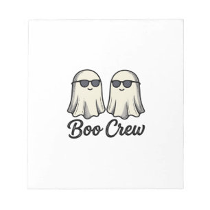 Boo Crew Ghosts Vintage Halloween Shirt Design_1 Notepad