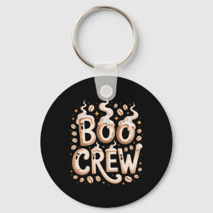 Boo Crew Halloween Coffee Cappuccino Espresso Rist Keychain