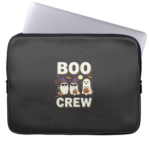 Boo Crew Halloween Ghosts Vector Design_1 Laptop Sleeve