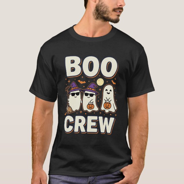 Boo Crew Halloween Ghosts Vector Design_1 T-Shirt (Front)