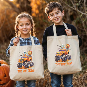 Boo Crew Halloween Trick or Treat Tote Bag