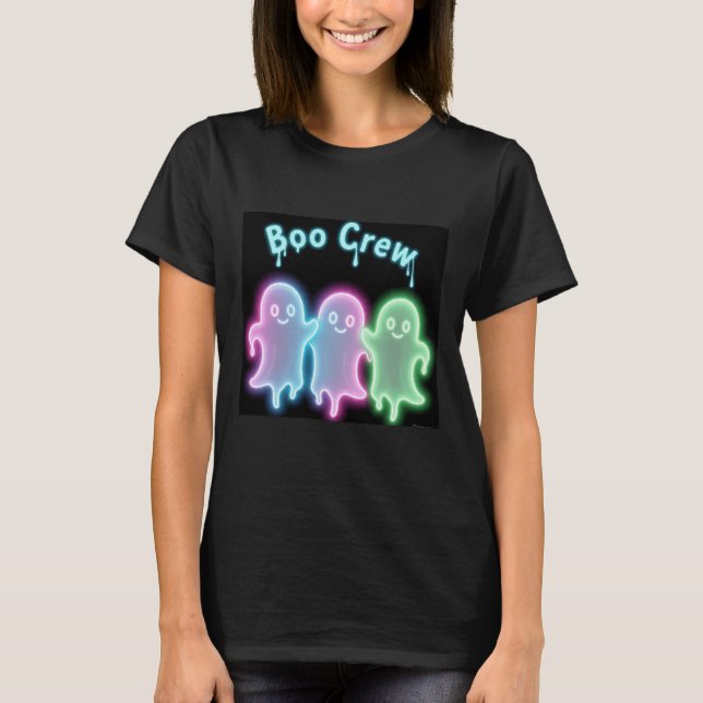 Boo Crew Neon Ghosts T-Shirt (Front)