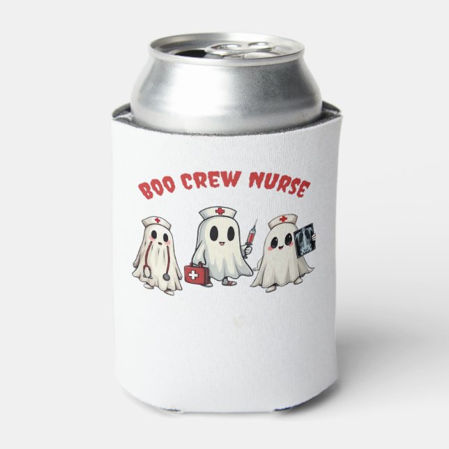 BOO CREW NURSE Essential T-Shirt Can Cooler (Can Front)