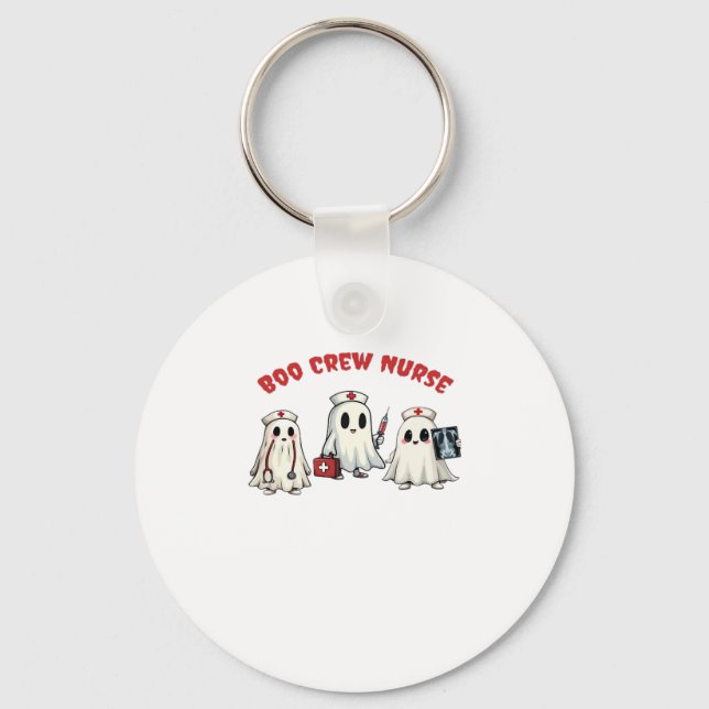 BOO CREW NURSE Essential T-Shirt Keychain (Front)