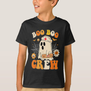 Boo Crew Nurse For Women Men Halloween Outfits Era T-Shirt