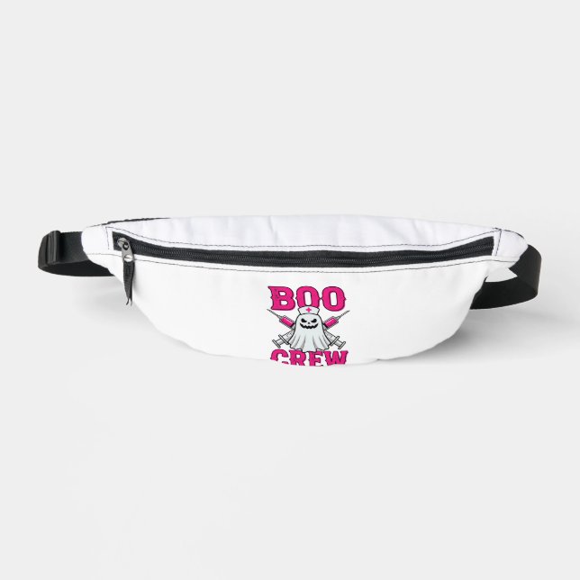 Boo Crew Nurse Ghost Halloween Fanny Pack (Front)