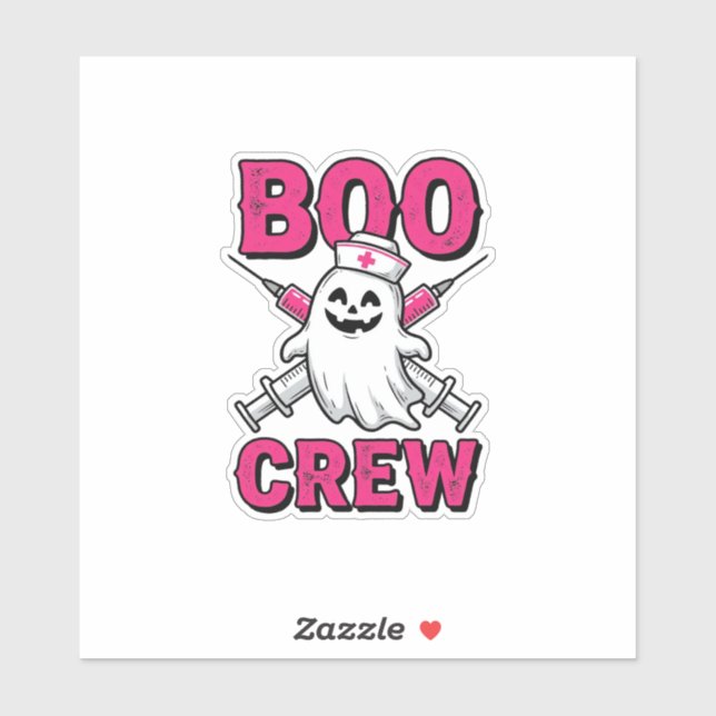 Boo Crew Nurse Ghost Halloween Vector Design_1 (Sheet)