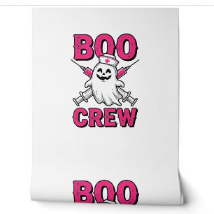 Boo Crew Nurse Ghost Halloween Vector Design_1 Wallpaper