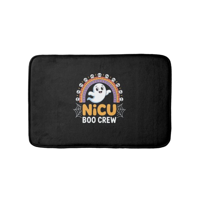 Boo Crew Nurse Halloween for Nurses Ghost Essentia Bath Mat (Front)