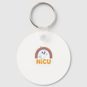 Boo Crew Nurse Halloween for Nurses Ghost Essentia Keychain