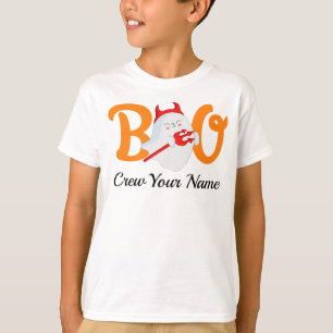 Boo Crew Orange Halloween Family Matching T-Shirt
