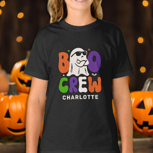 BOO Crew Personalized Colourful Matching Halloween T-Shirt