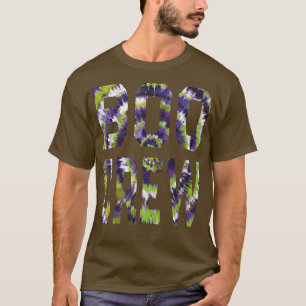 Boo Crew Tie Dye Matching Halloween Haunted House T-Shirt