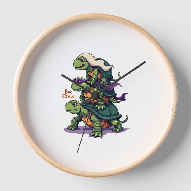 Boo Crew Turtle Clock (Front)