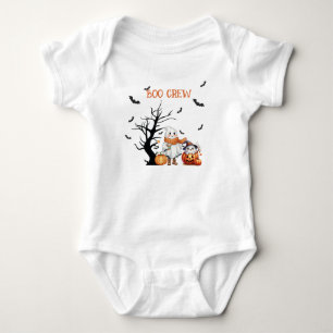 BOO CREW-Whimsical ghosts, Jack o'lanterns & Bats Baby Bodysuit