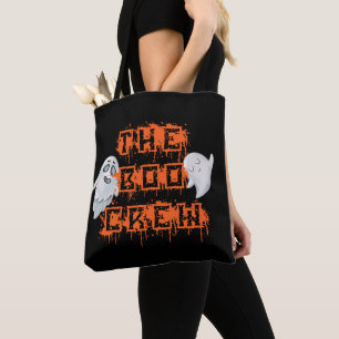 Boo Crew White Sheet Ghosts   Funny Halloween Bags