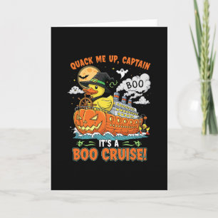 Boo Cruise Ducks Halloween Booze Cruiser Essential Card