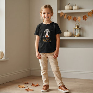 BOO Cute Ghost Girls Halloween Party T-Shirt