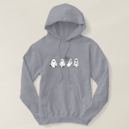 BOO! Cute Ghost, Halloween Ghost Hoodie