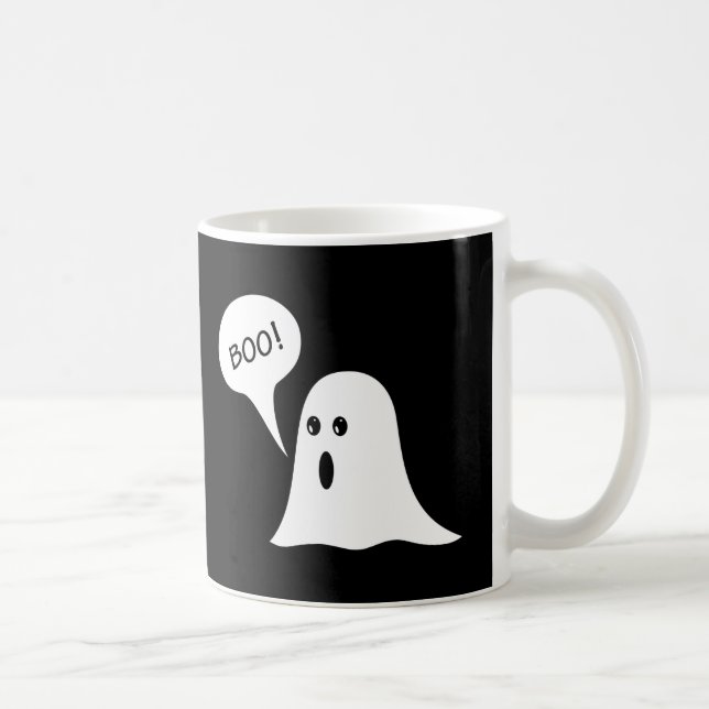 Boo Cute Halloween Ghost Coffee Mug (Right)