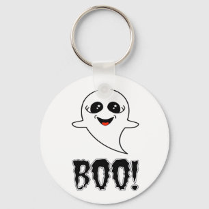 Boo! Cute Little Halloween By Lucas Retro Classic Keychain