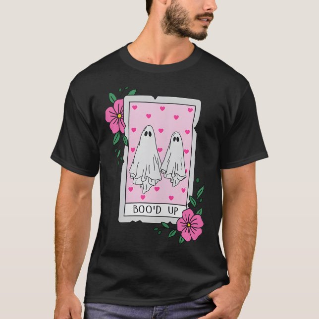 Boo’d Up Ghost Tarot Halloween Funny Ghost  T-Shirt (Front)