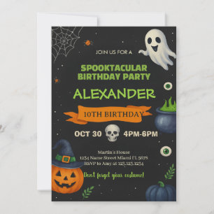 Boo-Day Bash Spooky Cute Party Card