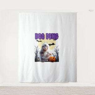 Boo Deng Moo Deng Cute Baby Pygmy Hippo Halloween  Tapestry
