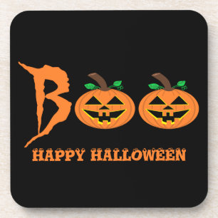 BOO ! Dessous de verre Citrouilles Halloween