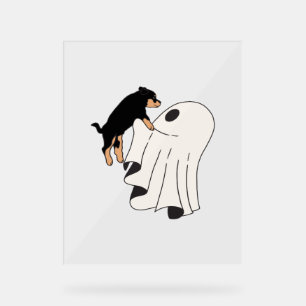 Boo Dog Halloween Dog Spooky Acrylic Sign