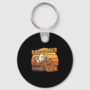 Boo Dozer Ghost Funny Halloween Keychain