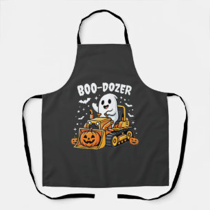Boo Dozer Halloween Ghost Bulldozer_1 Apron