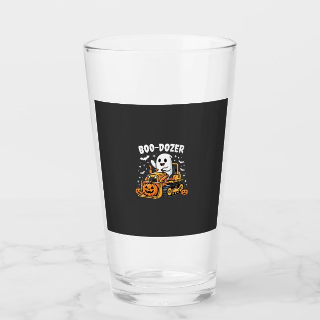 Boo Dozer Halloween Ghost Bulldozer_1 Glass (Front)