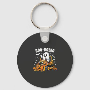 Boo Dozer Halloween Ghost Bulldozer_1 Keychain