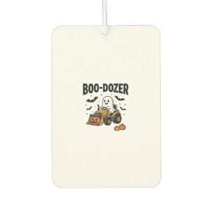 Boo-Dozer Halloween Ghost Bulldozer Design_1 Air Freshener