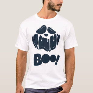 Boo Éffrayant visage Halloween pour hommes T-shirt