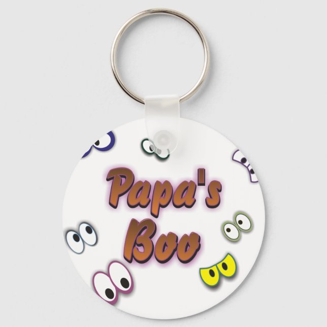 BOO EYES PAPA KEYCHAIN (Front)