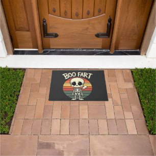 Boo fart Funny Spooky Pastel Ghost Goth Retro Doormat