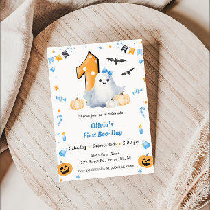 Boo First Birthday Invitation