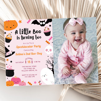 Boo First Birthday Our Little Boo Is Turning One Invitation